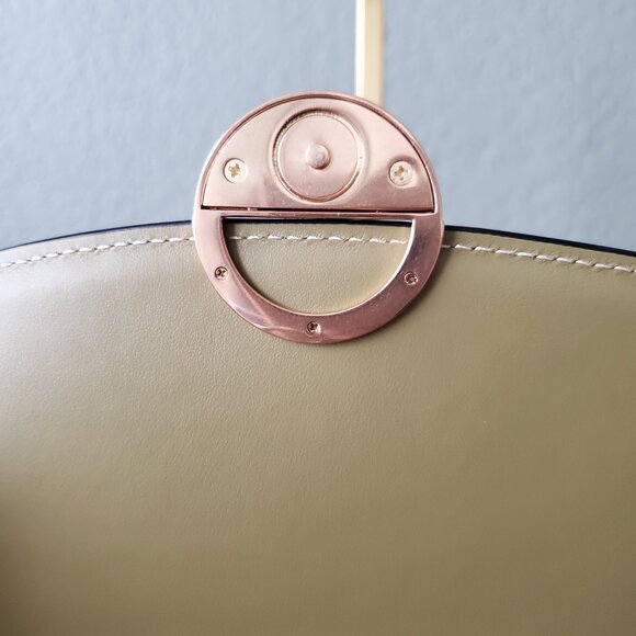 Vanessa Bruno Small Romy Flap Olive/Ivory - Picture 9 of 11